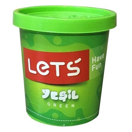 Lets Tek Renk Oyun Hamuru Yeşil 150Gr