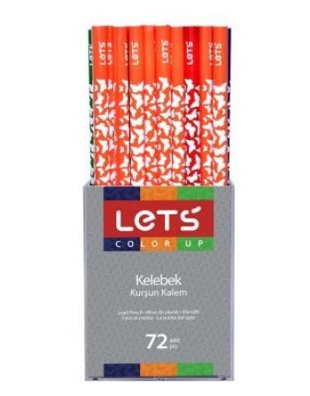 Lets Kelebek Kurşun Kalem 72li Kutuda