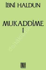 Mukaddime Birinci Cilt, Onur Yayınları