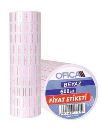Ofica Fiyat Makinası Etiketi 600lük Beyaz FB 26 (10lu Paket)