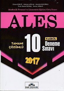 İrem 2017 ALES Tamamı Çözümlü 10 Fasikül Deneme Sınavı
