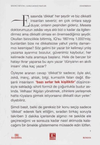 Bazı Sırlar Tek Kişiliktir, Erdal Demirkıran, Kashna Kitap Ağacı
