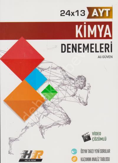 Ayt Hız Ve Renk Deneme Kimya  (24*13) - 2019-20, Hız Ve Renk Yayınları