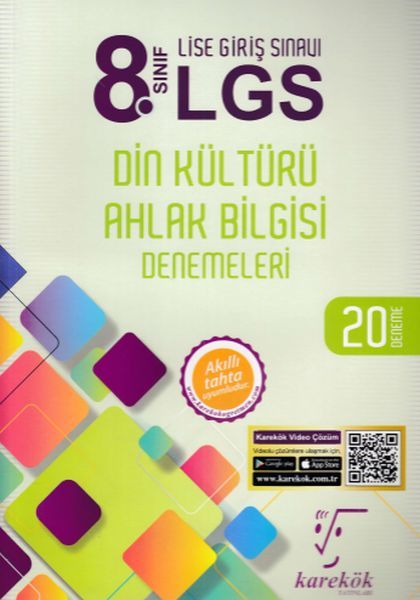 Karekök 8. Sınıf LGS Din Kültürü Ahlak Bilgisi Denemeleri 20 Deneme