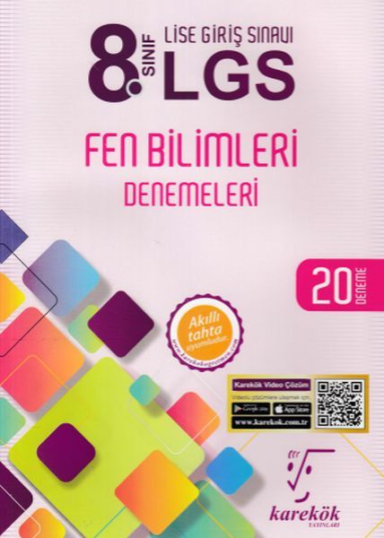 Karekök 8. Sınıf LGS Fen Bilimleri Denemeleri 20 Deneme