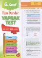 Tüm Dersler Yaprak Test-6.Sınıf, Element