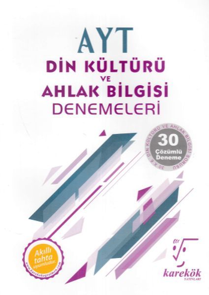 Karekök AYT Din Kültürü ve Ahlak Bilgisi Denemeleri - 30 Çözümlü Deneme