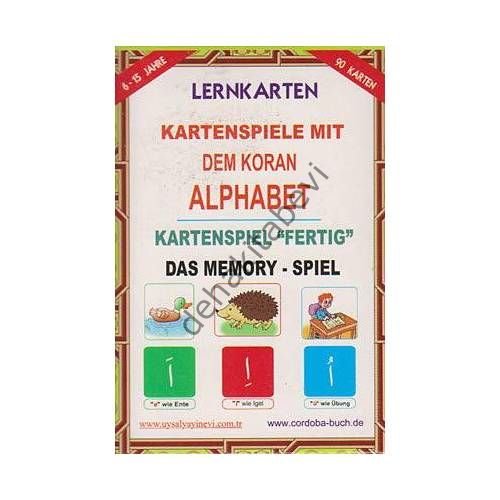 LERNKARTEN- Kartenspiele mit dem Koran Alphabet. 6-15 Jahre, (Tamam Oyunu)