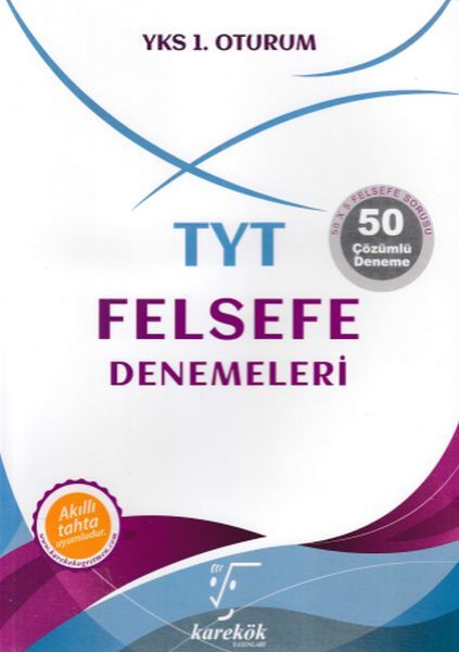 Karekök TYT Felsefe Denemeleri 50 Çözümlü Deneme YKS 1. Oturum