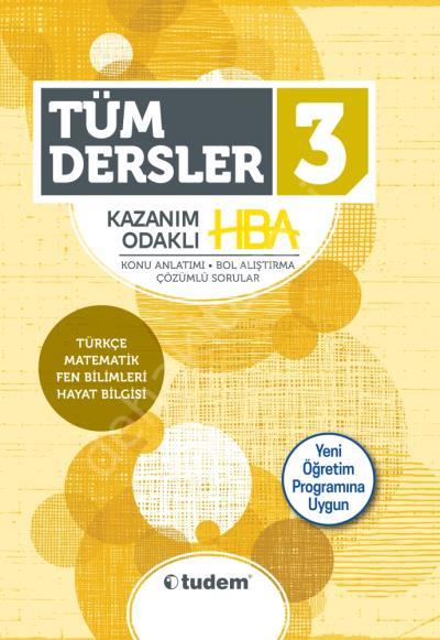 3.SINIF TÜM DERSLER KAZANIM ODAKLI HBA, Tudem Yayınları
