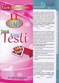 Palme 11. Sınıf Edebiyat Yaprak Konu Testi 28 Test
