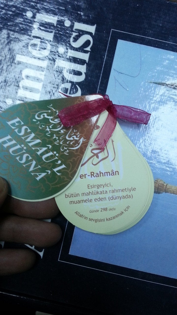 Tesbih Adetleri İle Esmaül Hüsna Damla Kartela