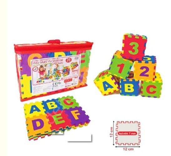 Eva Harf Rakam Puzzle (36 Parça 12 cm), Ca Elektronik Film V