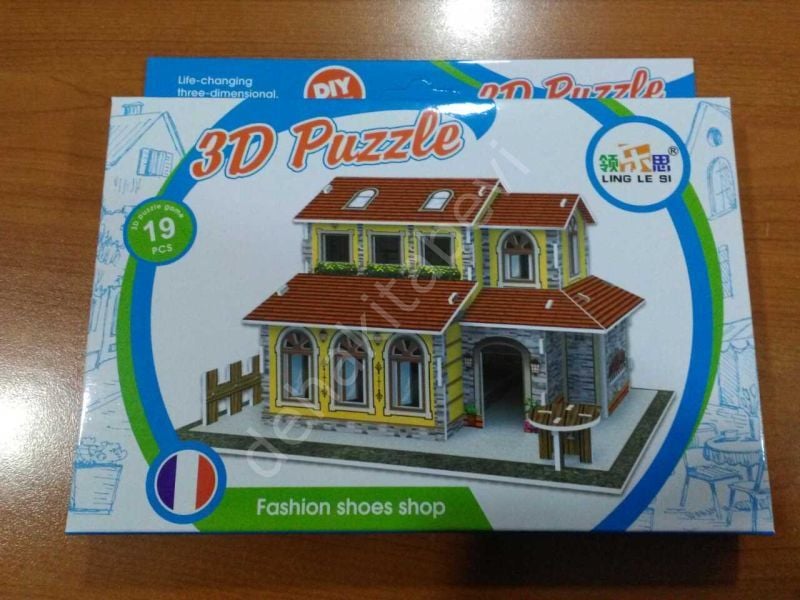 3D Puzzle Fashion Shoes Shop 27 Parça, Cc Oyuncak