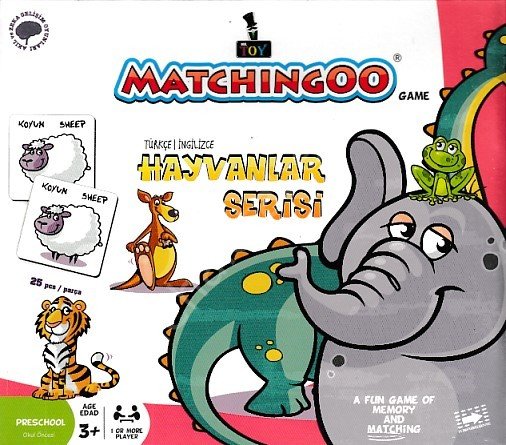 Matchingoo Eşleştirme Kartları - Hayvanlar Serisi, Matchingoo