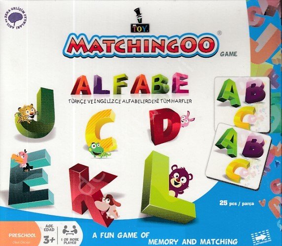 Matchingoo Eşleştirme Kartları - Alfabe, Matchingoo