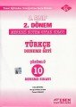 Esen 8. Sınıf 2. Dönem TEOG Türkçe Çözümlü 10 Deneme Sınavı