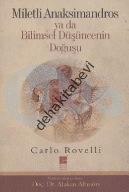 Miletli Anaksimandros Ya Da Bilimsel Düşüncenin Doğuşu, Carlo Rovelli