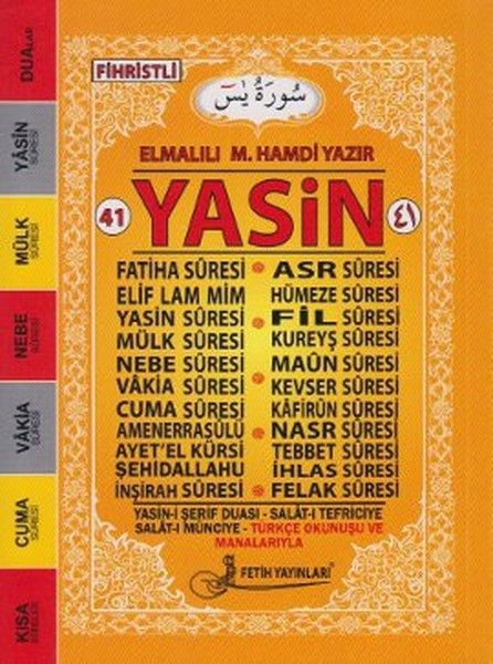 41 Yasin Türkçe Okunuşlu Mealli (Cami Boy-Kod:f017), Fetih Yayınları