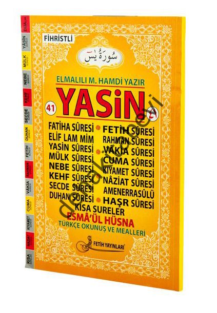 Yasin Türkçe Okunuşlu Mealli (Çanta Boy-Kod:f020), Fetih Yayınları