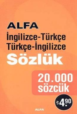 Alfa İngilizce Türkçe - Türkçe İngilizce Sözlük, Alfa Yayınları