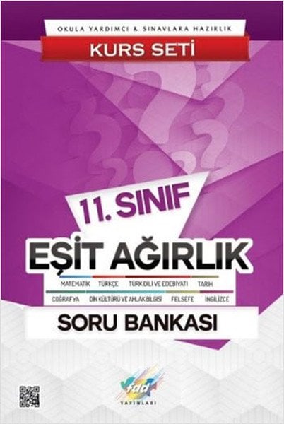 FDD 11. Sınıf Eşit Ağırlık Soru Bankası Kurs Seti