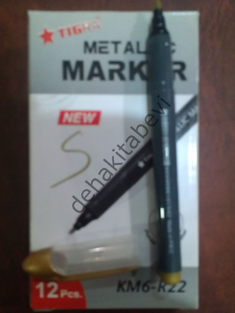 Tıgra Metallic Marker Kalem Altın Yazar