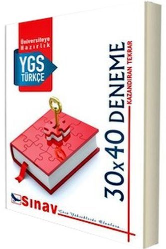 Sınav Ygs Türkçe 30*40 Deneme Sınavı