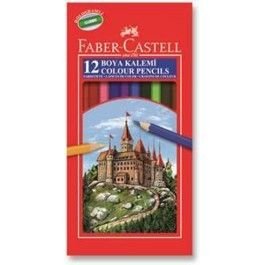 Faber-Castell Kuru Boya Kalemi 12 Renk Büyük Boy