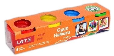 Lets Oyun Hamuru Küçük Boy 4 Renk L8240