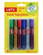 Lets Simli Yapıştırıcı 6 Renk 13 Gr.