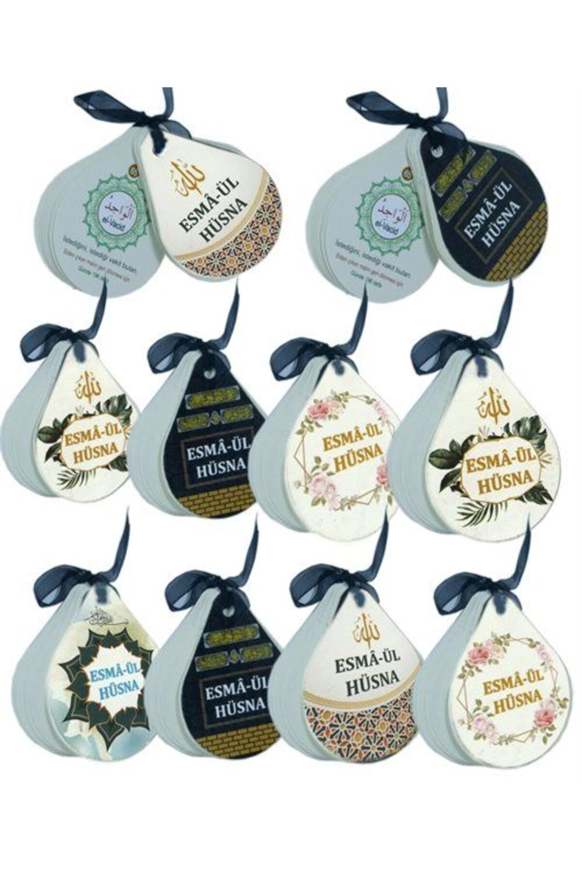Esma-ül Hüsna Damla Şekilli Kartela (50'li Paket) Arapçası, Türkçesi ve Anlamı