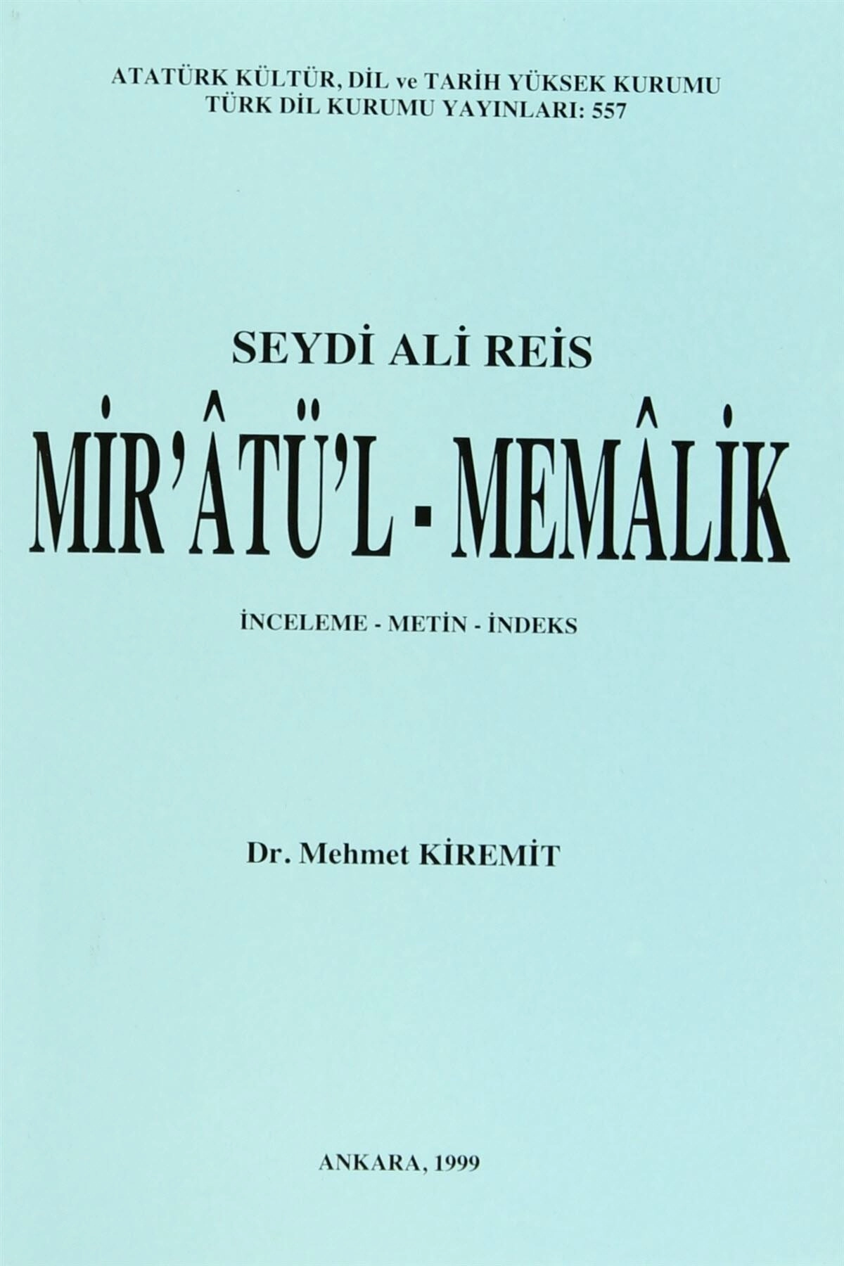 Seydi Ali Reis: Mir'atü'l-Memalik