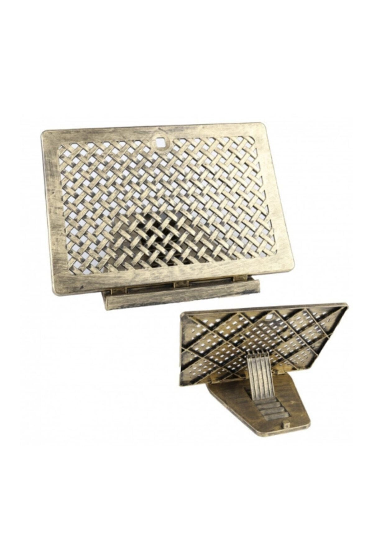 Masaüstü Altın Rengi Plastik Rahle - Ayarlanabilir Masa Üstü Kitap Okuma Aparatı