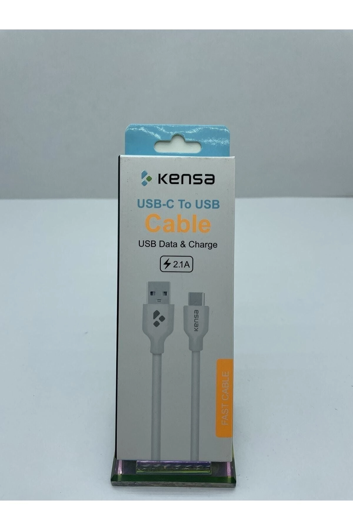 Kensa Erc-type-c Usb Hızlı Şarj Kablosu, 1,2m Beyaz