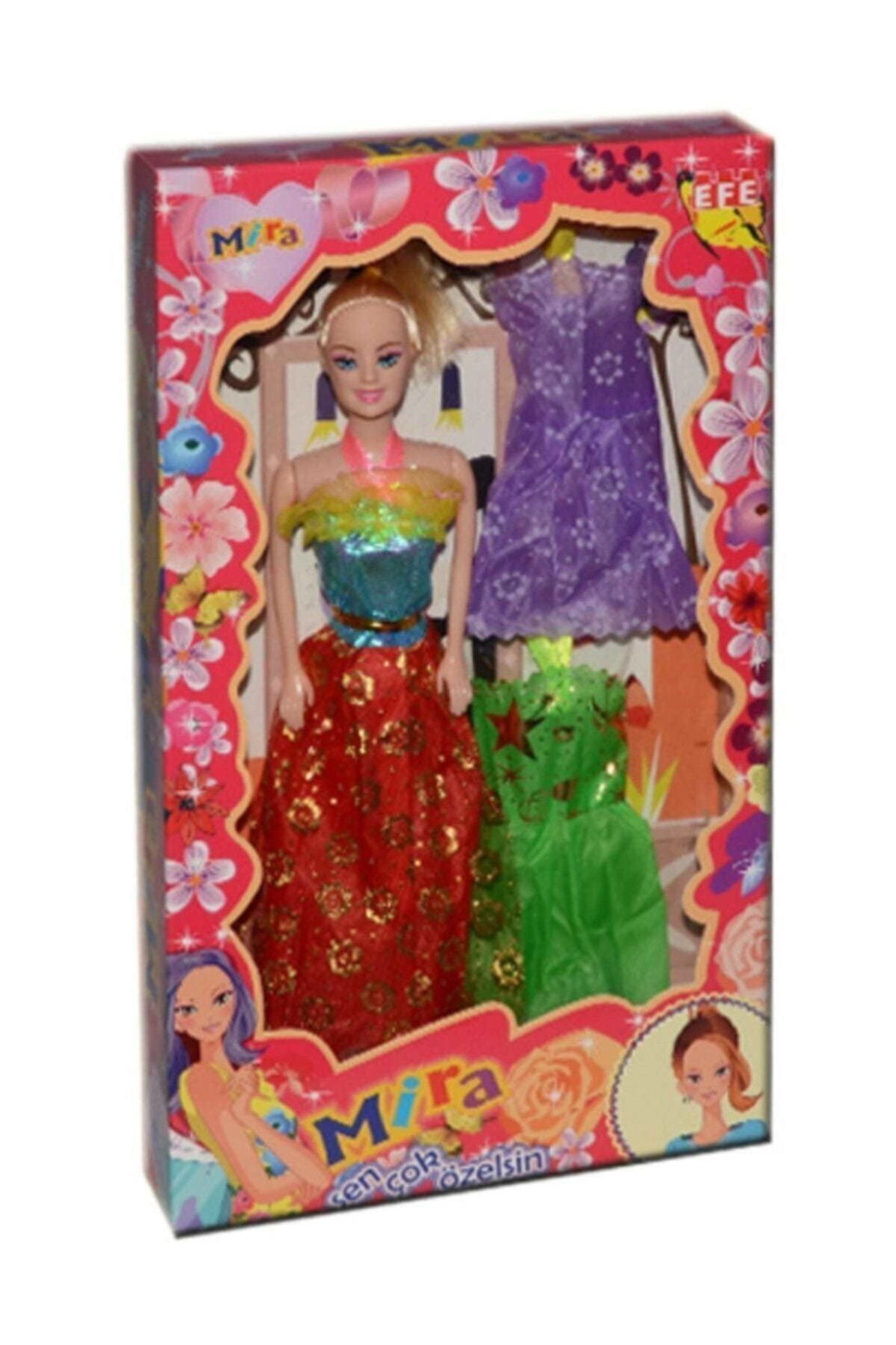 Mira Yedek Elbiseli Oyuncak Bebek