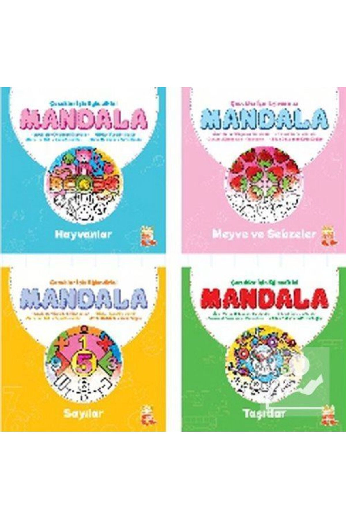 Çocuklar Için Eğlendirici Mandala (4 KİTAP)