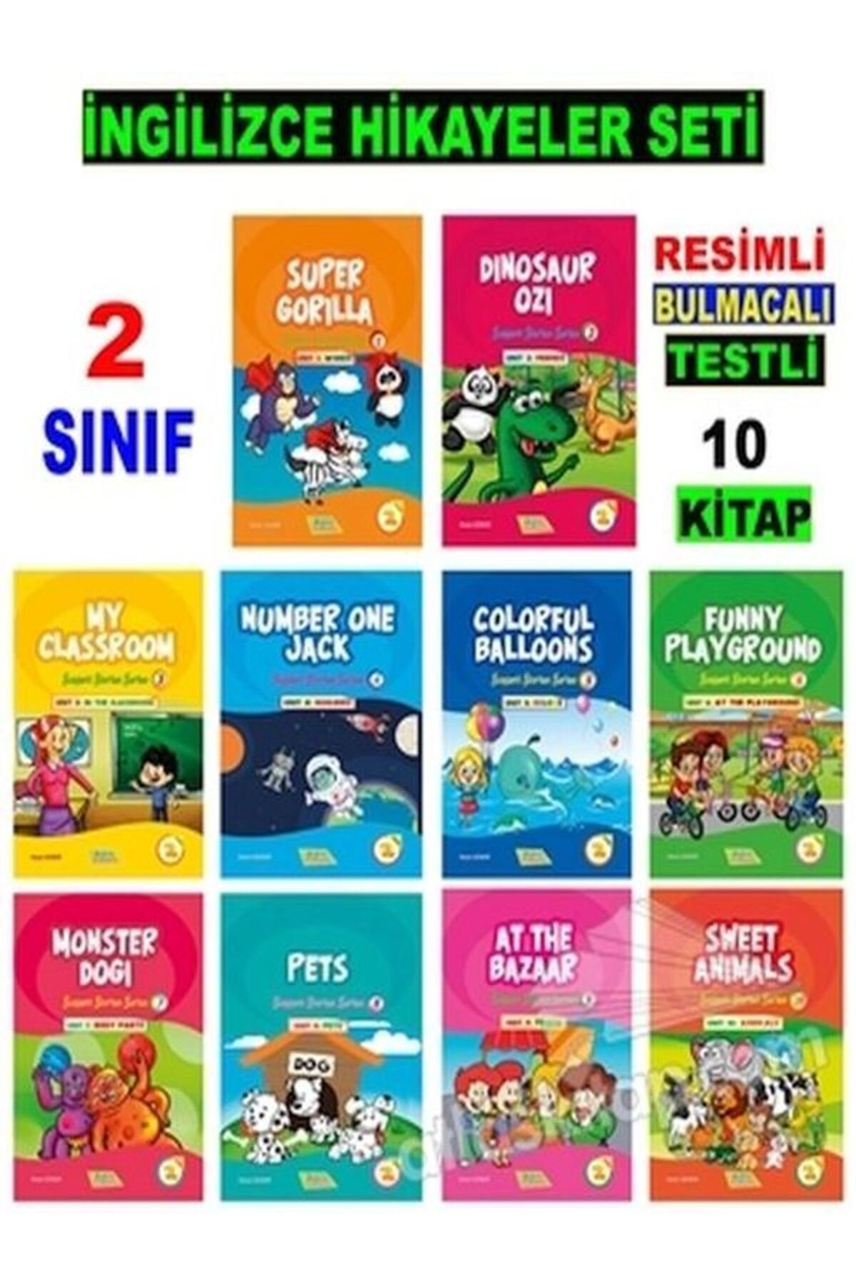 2. Sınıf Ingilizce Hikayeler Seti (10 Fasikül )