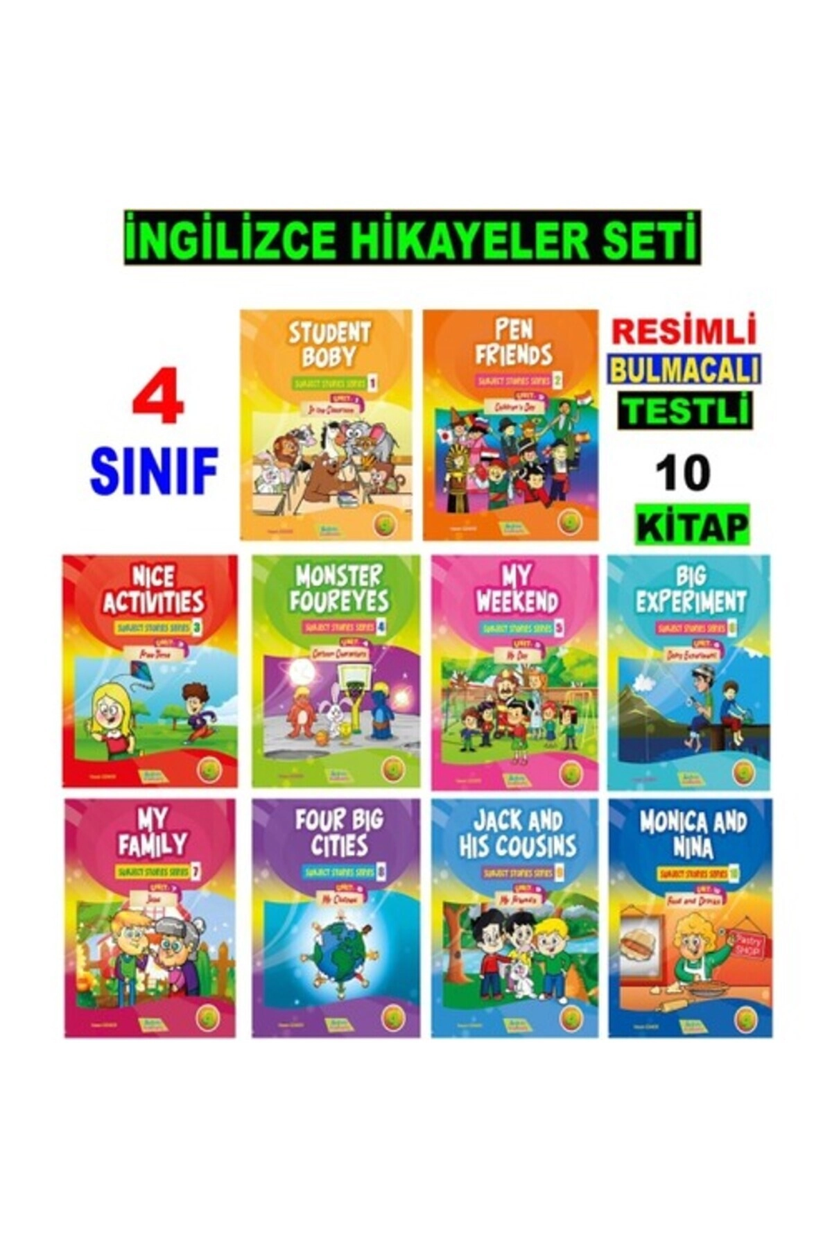 4. Sınıf Ingilizce Hikayeler Seti (10 Fasikül )