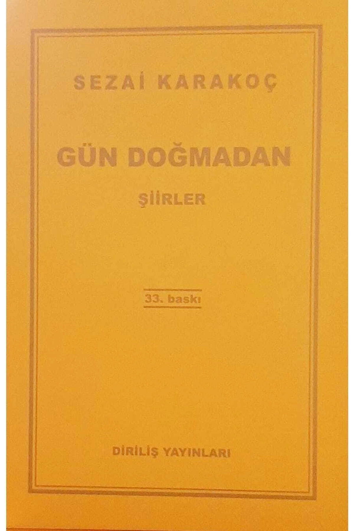 Gün Doğmadan