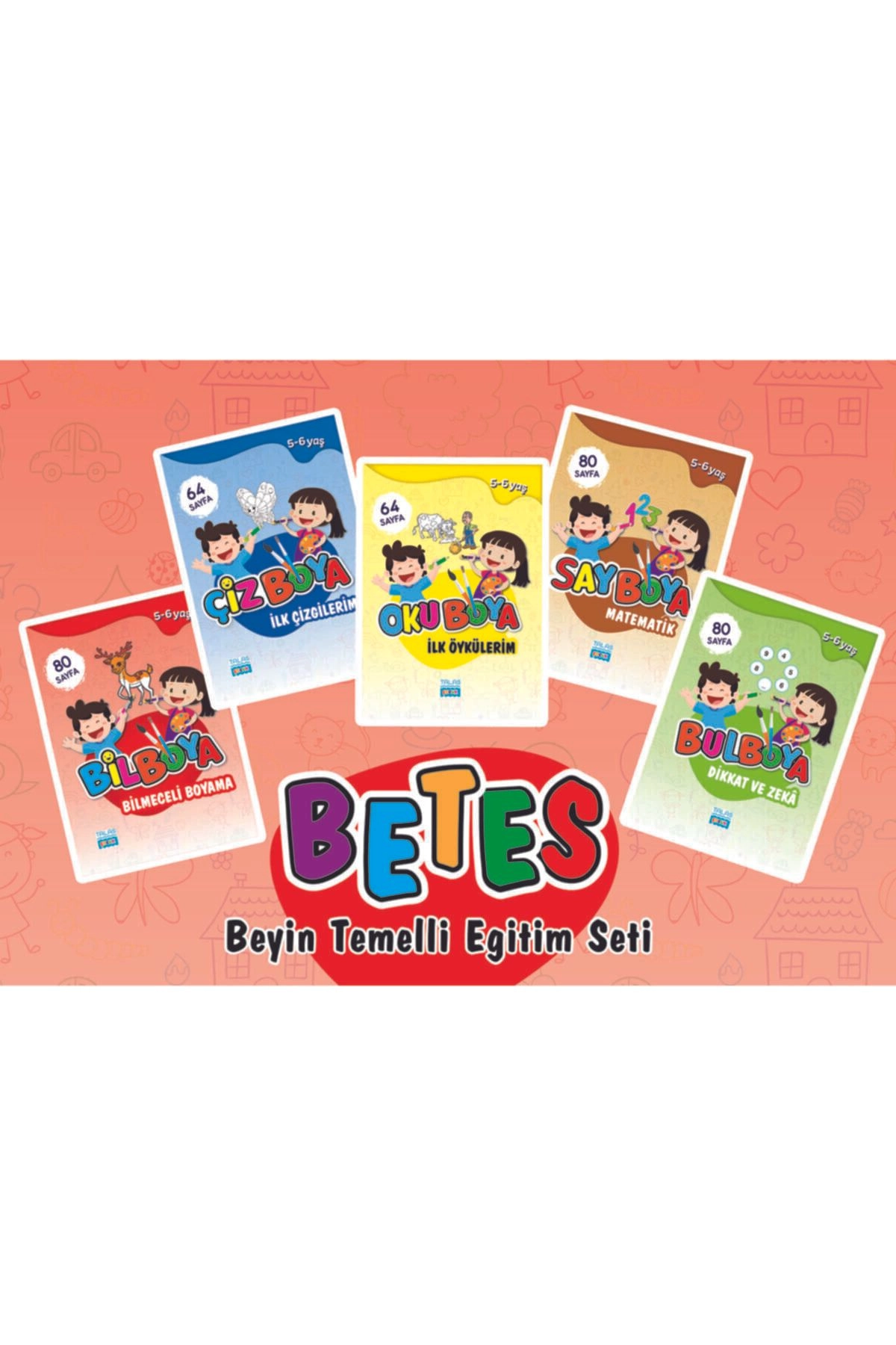 Betes - Beyin Temelli Eğitim Seti 5-6 Yaş (5 Kitap Set)