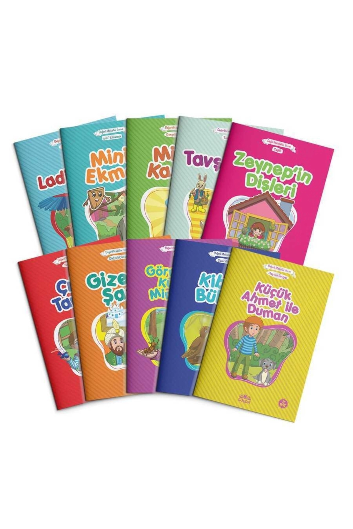 Değerli Masallar Seti (Çanta Boy, 10 Kitap)