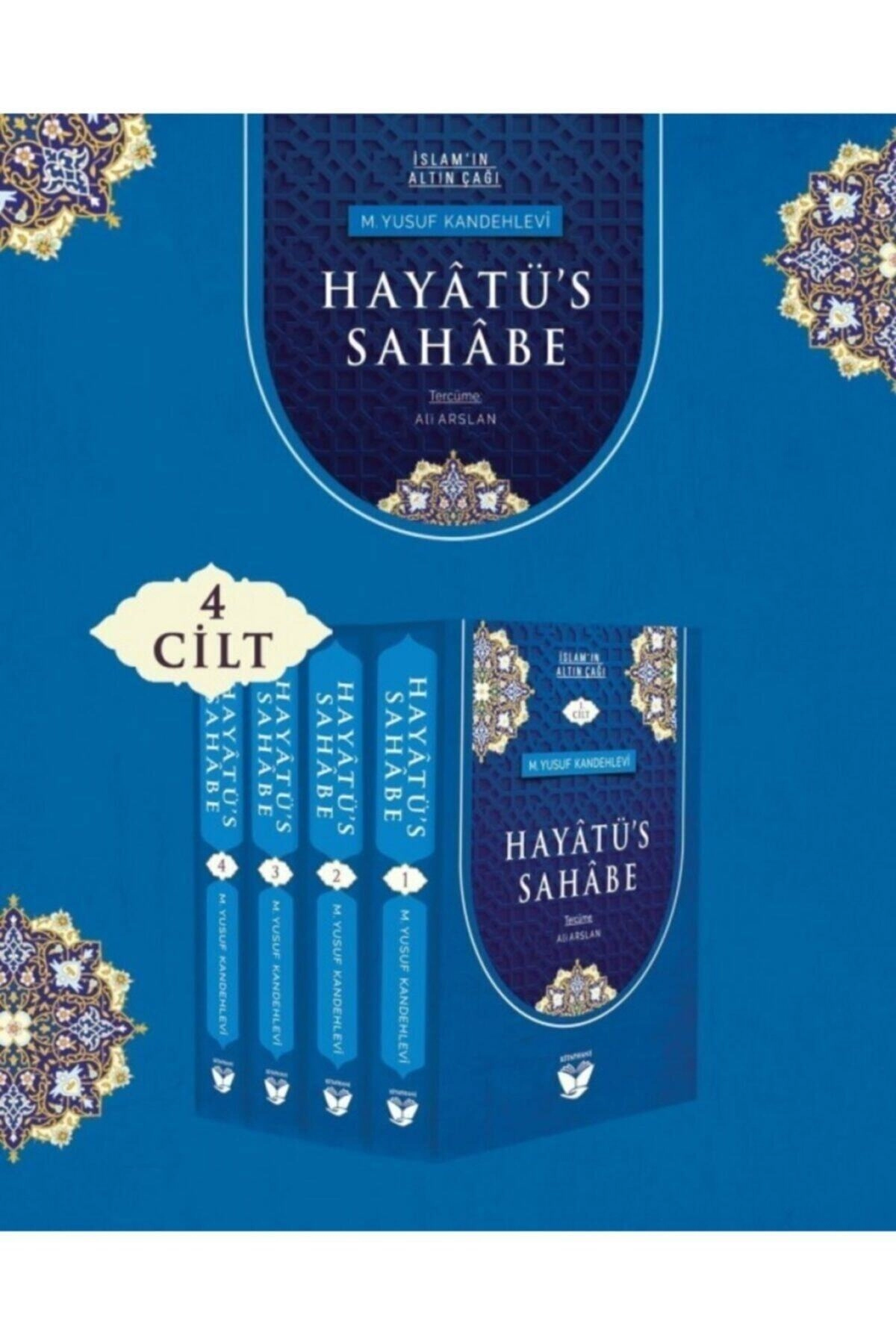 Hayatüs Sahabe Tercümesi(4 Cilt)m.y.kandehlevi.sempatik Boy Ciltli.12x16cm