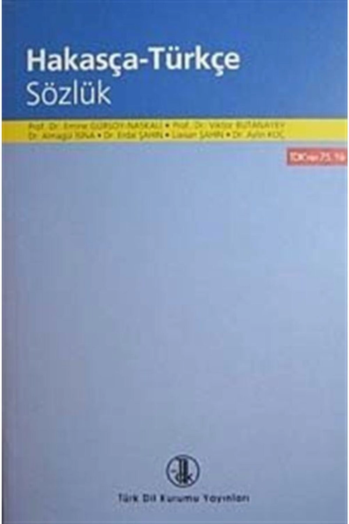 Hakasça - Türkçe Sözlük - Kolektif