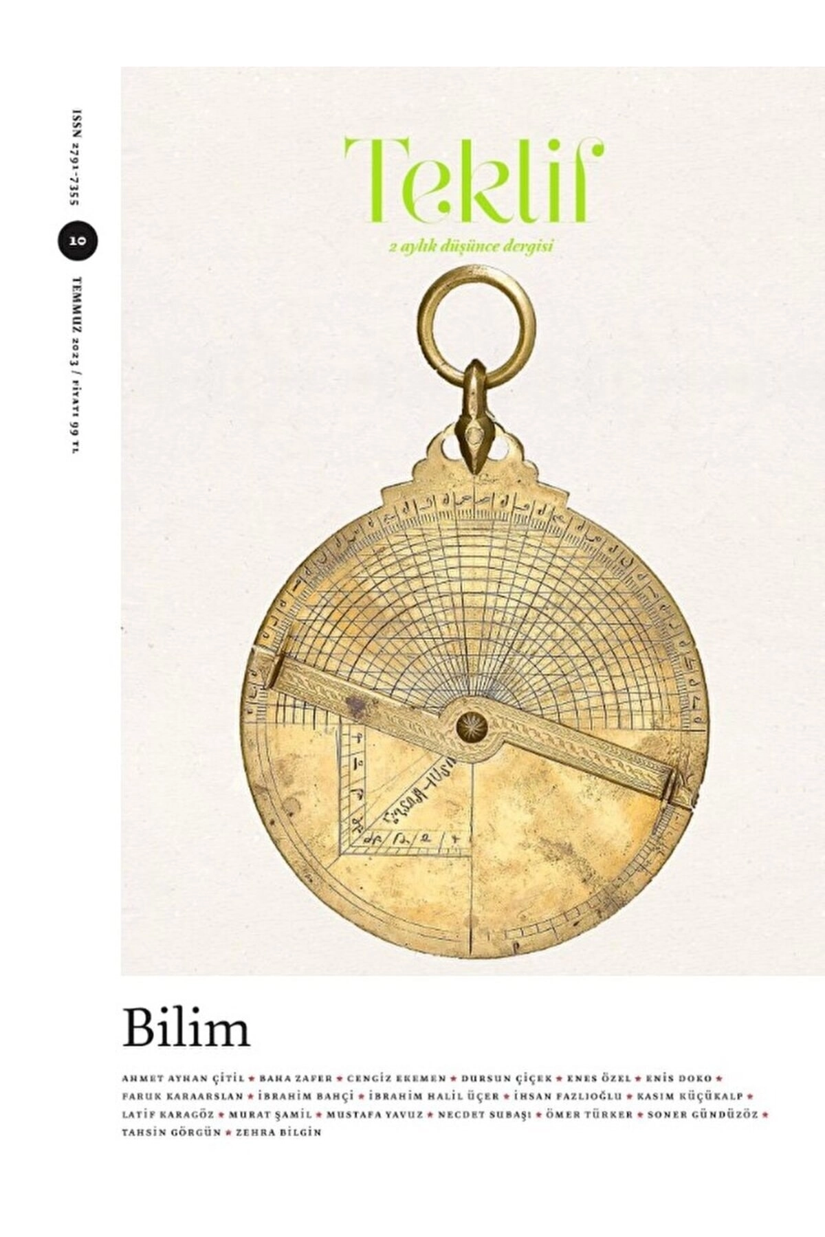 Teklif 2 Aylık Düşünce Dergisi Sayı: 10 Temmuz 2023 / Kolektif / Ketebe Yayınları / 4440000003438