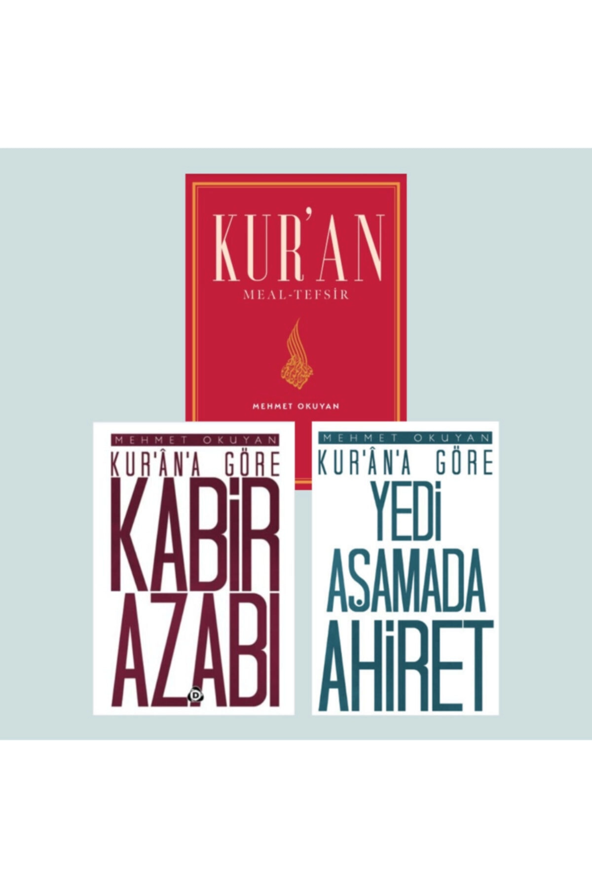 Kuran Meal Tefsir Kabir Azabı Yedi Aşamada Ahiret Mehmet Okuyan 3 Kitap Set