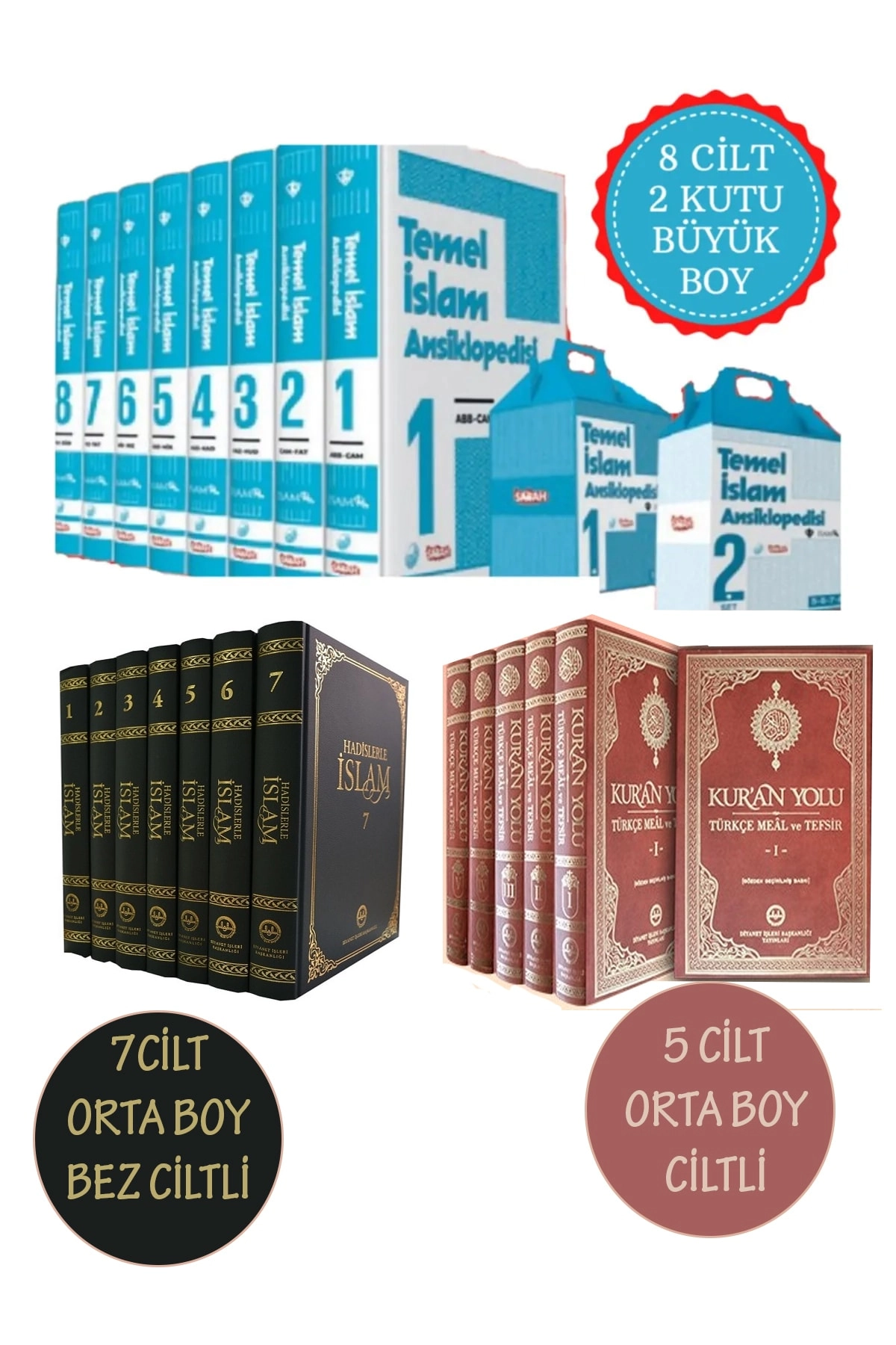 Hadislerle Islam - Kuran Yolu Tefsiri - Temel Islam Ansiklopedisi 3 Lü Set 20 Cilt