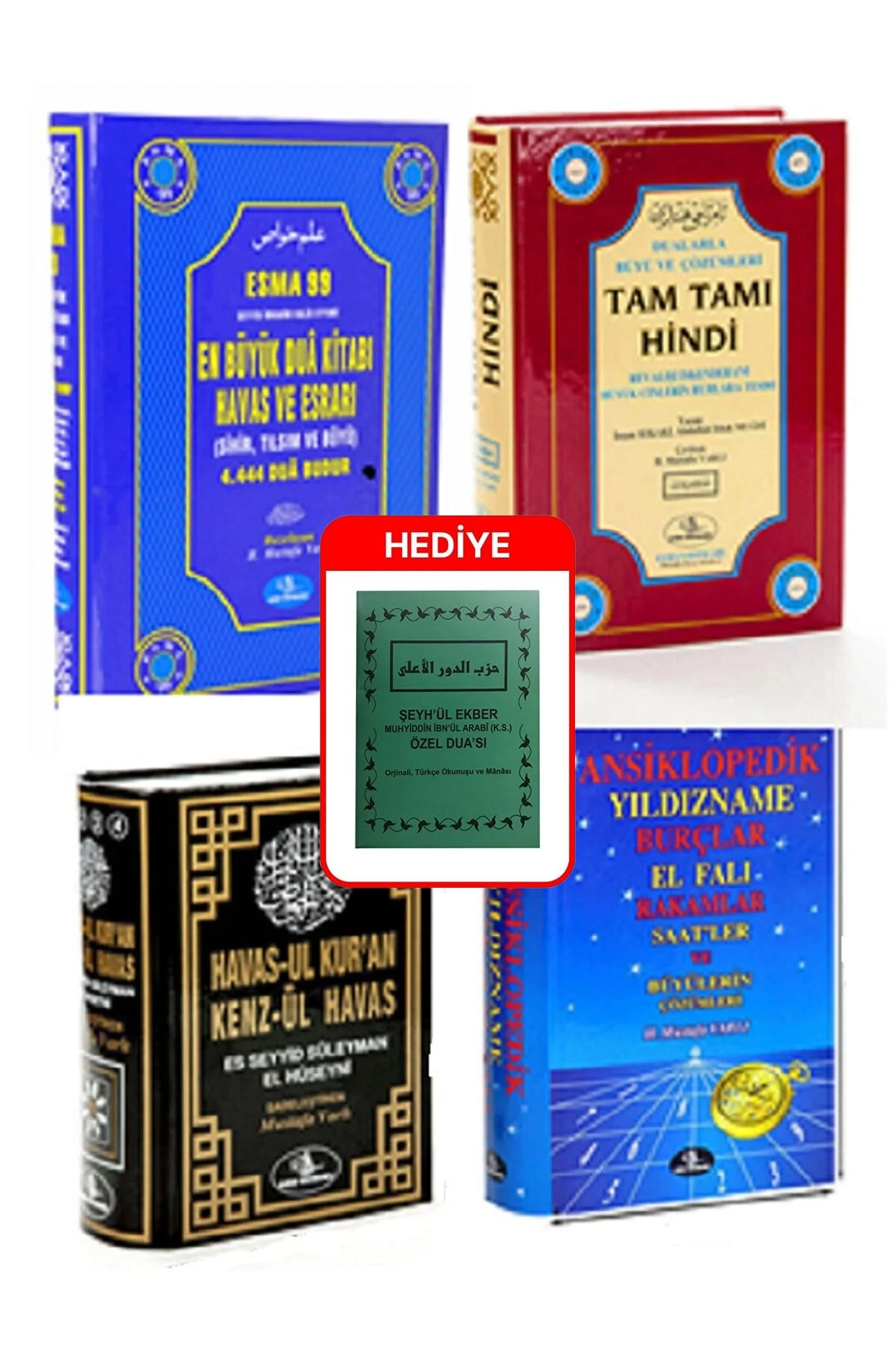 Özel Sırlı Dörtlü Dua Havas Yıldızname Seti Ve Hediye Ibn Arabi Hz. Özel Dua Kitabı