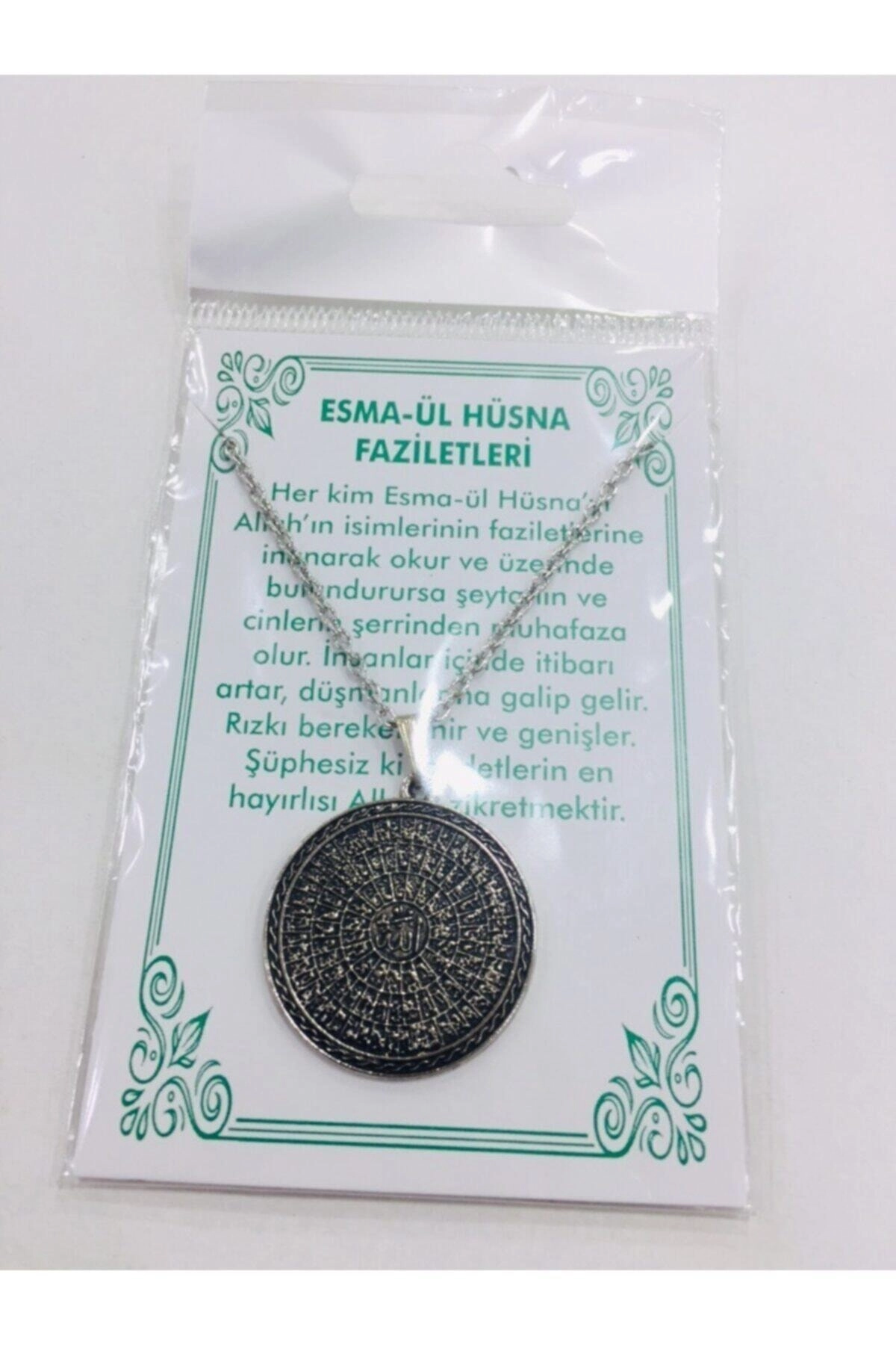 Esmaül Hüsna Yazılı Kolye