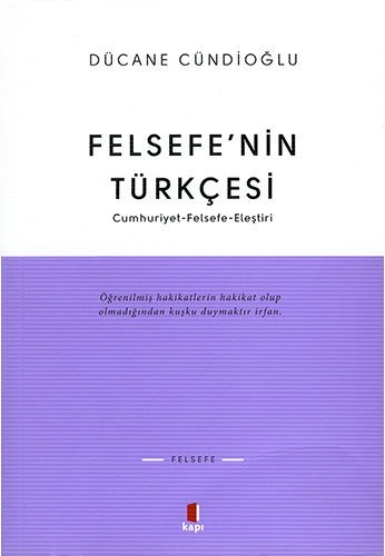 Felsefe’nin Türkçesi, Kapı Yayınları